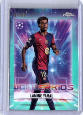 2024-25 Topps Chrome Lamine Yamal Wonderkids /199 Aqua